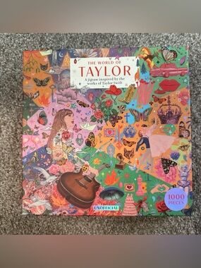 The World of Taylor Jigsaw Puzzle - Colorful Illustrated Box